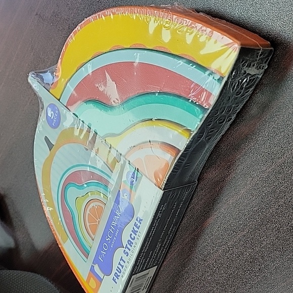 FAO Schwarz Fruit Stacker Wood Building Set for toddlers - Picture 5 of 7